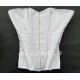 corset "overbust" C110 en coutil blanc Axfords - 3