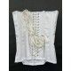 corset "overbust" C110 en coutil blanc Axfords - 4