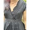 dress 55829 ROSIE Black silk Ewa i Walla - 20