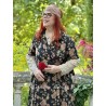 dress STAPELIA Black floral cotton Les Ours - 4