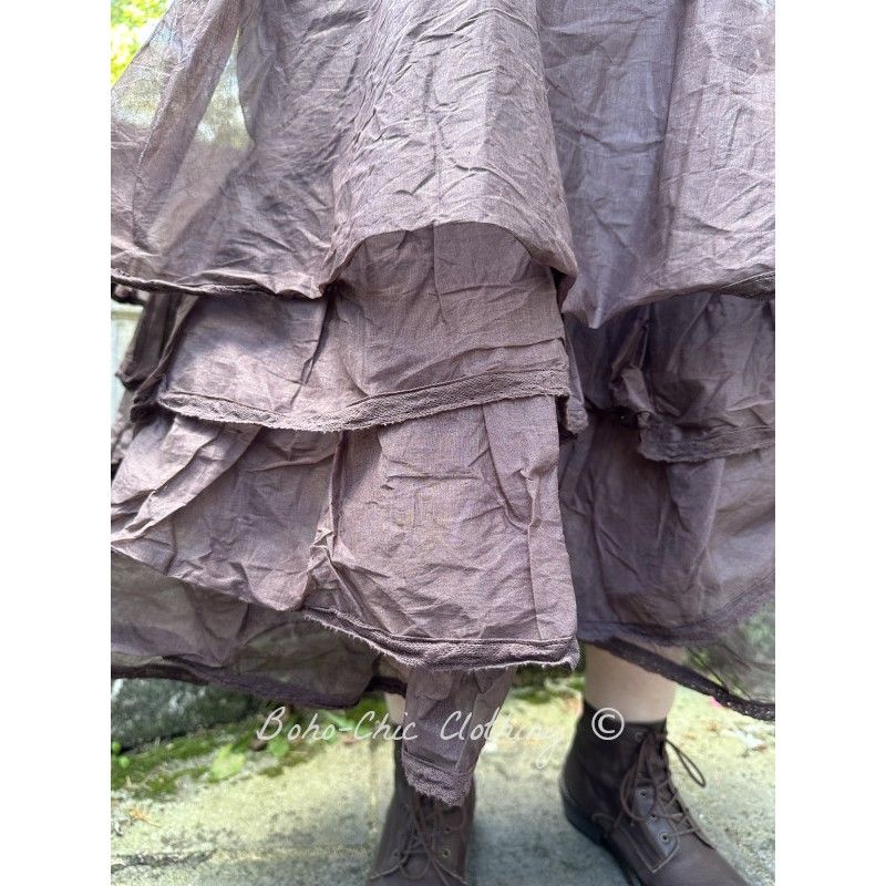 Aubergine skirt Clothing / Boho-Chic MADELEINE petticoat - organza