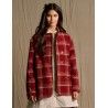 jacket 66745 TUVA Red checked wool Ewa i Walla - 2