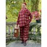 jacket 66745 TUVA Red checked wool Ewa i Walla - 22