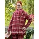 jacket 66745 TUVA Red checked wool Ewa i Walla - 20