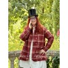 jacket 66745 TUVA Red checked wool Ewa i Walla - 7