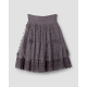 skirt 22208 CORINNE Dim grey flower tulle Ewa i Walla - 14