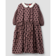 dress 55808 EDINA Dark mauve with large dots cotton Ewa i Walla - 18