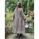 dress 55818 LOTTEN Brown with red and blue flowers linen Ewa i Walla - 7