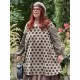 tunic 44920 ADITA Walnut with large dots cotton Ewa i Walla - 3