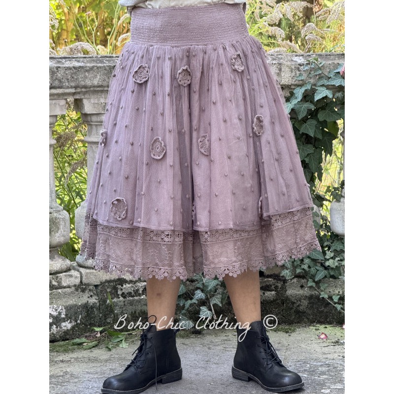 skirt / petticoat 22209 TINE Nutmeg hard voile - Boho-Chic Clothing