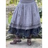 skirt 22208 CORINNE Dim grey flower tulle Ewa i Walla - 7