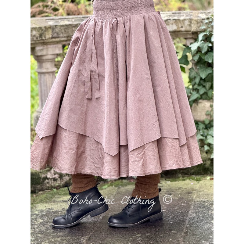 Boho linen outlet skirt