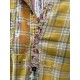 shirt Boyfriend in Sunshine Plaid Magnolia Pearl - 36