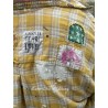 shirt Boyfriend in Sunshine Plaid Magnolia Pearl - 43