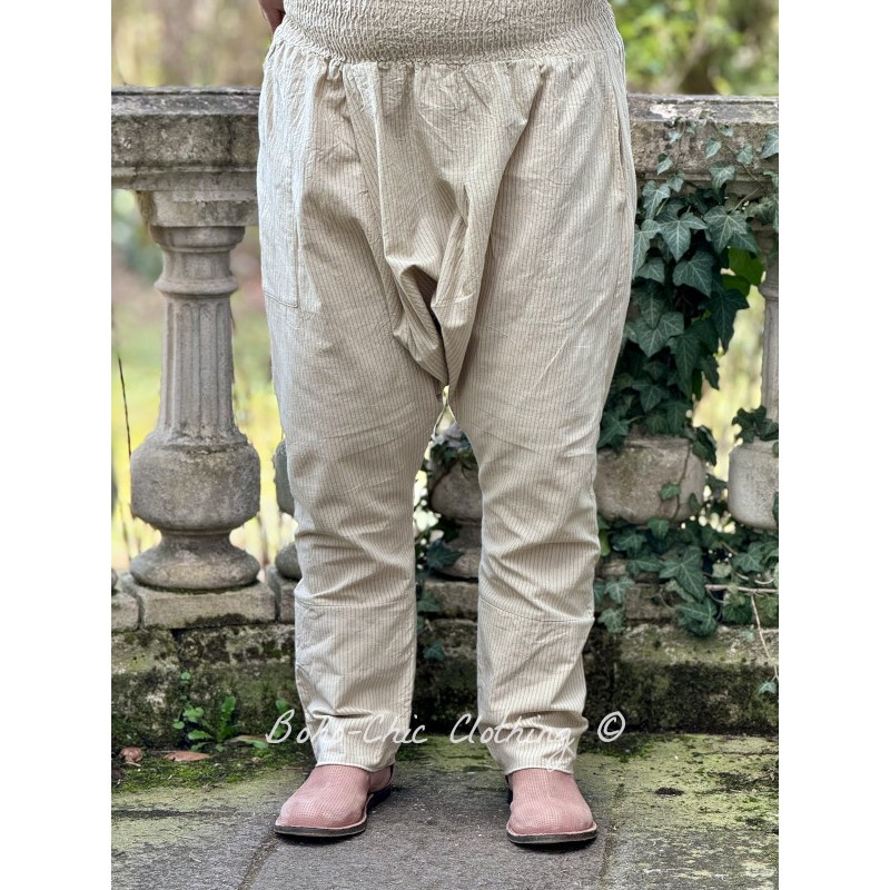 harem pants SALAK Striped linen - Boho-Chic Clothing