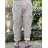 pants GASTON Pink beige liberty cotton poplin Les Ours - 3