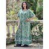 robe Floral Blockprint in Demi Magnolia Pearl - 11