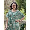 robe Floral Blockprint in Demi Magnolia Pearl - 13