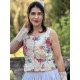 top 33370 LIVIA coton Fleurs vanille Ewa i Walla - 2