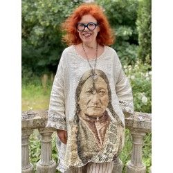 pullover Color Tinted 1875 Sitting Bull Francis Magnolia Pearl - 1