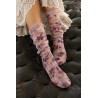 chaussettes Floral in Blush Roses Magnolia Pearl - 9