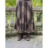 skirt GUSTINE Chocolate woolen cloth with large checks Size XL Les Ours - 12