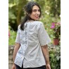 blouse 44824 Light blue cotton Ewa i Walla - 3