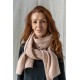 scarf MYOSOTIS Light pink wool Les Ours - 6