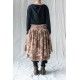 skirt LOUMI Macaroon with pink flowers velvet Les Ours - 12