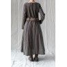 dress ALLIUM Black linen Les Ours - 16