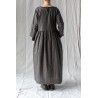 dress CANNE Black linen Les Ours - 16