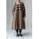 dress GERANIUM Large checks and Houndstooth woolly cotton Les Ours - 16