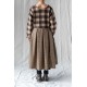 dress GERANIUM Large checks and Houndstooth woolly cotton Les Ours - 17