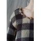 dress GERANIUM Large checks and Houndstooth woolly cotton Les Ours - 19