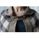 cape HOYA Large checks and Houndstooth woolly cotton Les Ours - 21