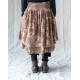 skirt LOUMI Macaroon with pink flowers velvet Les Ours - 10