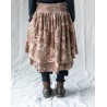 skirt LOUMI Macaroon with pink flowers velvet Les Ours - 10