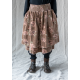 skirt LOUMI Macaroon with pink flowers velvet Les Ours - 9