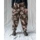 pantalon GASTON velours Chocolat à fleurs roses Les Ours - 6