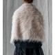 cape LAMA Pale pink faux fur Les Ours - 13