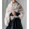 cape LAMA Pale pink faux fur Les Ours - 12