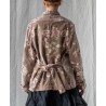 jacket DAHLIA Macaroon with pink flowers velvet Les Ours - 16