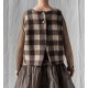 vest CHARLY Large checks wooly cotton Les Ours - 18