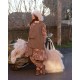 bag RAKESH Pale pink faux fur Les Ours - 18