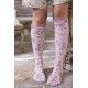 socks Skate Boos in Allium Dip Dye Magnolia Pearl - 8