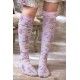 chaussettes Skate Boos in Allium Dip Dye Magnolia Pearl - 7