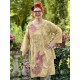 tunic Dragon Embroidered Parnassus in Marigold Magnolia Pearl - 8