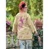 tunique Dragon Embroidered Parnassus in Marigold Magnolia Pearl - 10