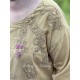 tunique Dragon Embroidered Parnassus in Marigold Magnolia Pearl - 16