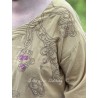 tunic Dragon Embroidered Parnassus in Marigold Magnolia Pearl - 16